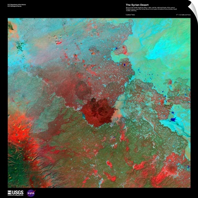 The Syrian Desert - USGS Earth as Art