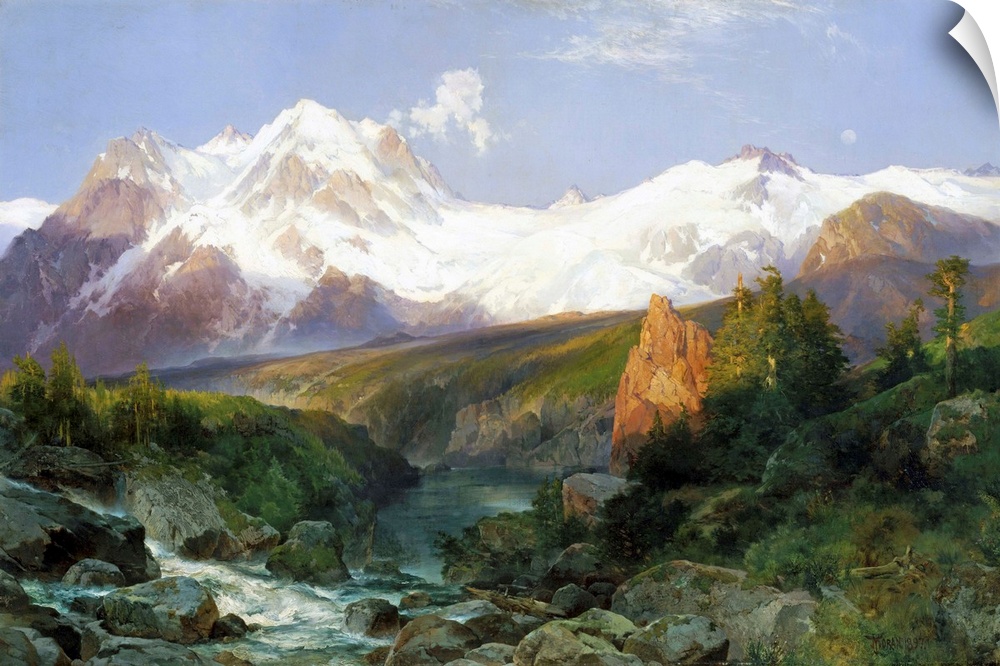 As Albert Bierstadt claimed the Rocky Mountains and the Sierra Nevada for his art, so Moran made the Yellowstone region an...