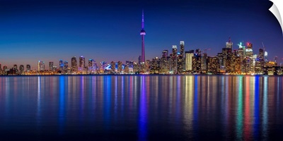 Toronto City Skyline at Night
