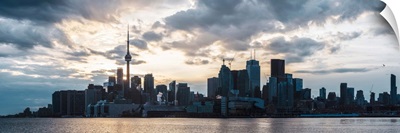 Toronto City Skyline with Sunset