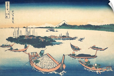 Tsukudajima in Musashi Province, from the series Thirty-six Views of Mount Fuji