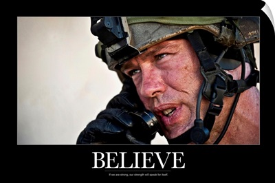 US Army Poster: Believe