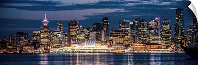 Vancouver at Night - Panoramic