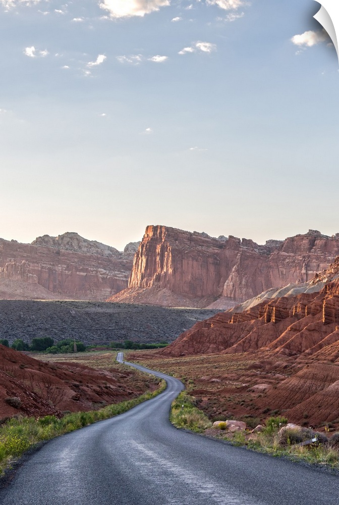 View of Capitol Reef Rock Ridges from Scenic Drive, Capitol Reef National Park.