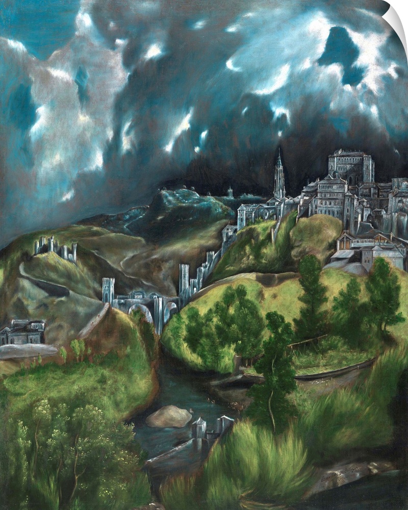 In this, his greatest surviving landscape, El Greco portrays the city he lived and worked in for most of his life. The pai...
