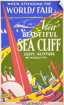 Visit Beautiful Sea Cliff - WPA Poster