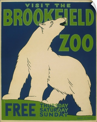 Visit the Brookfield Zoo - WPA Poster