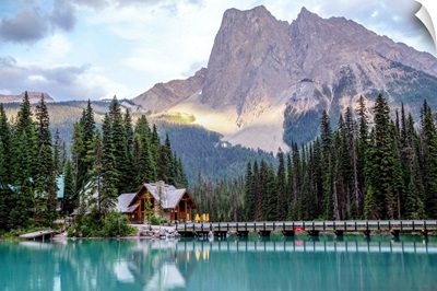 Wapta Mountain And Emerald Lake, Yoho National Park, British Columbia, Canada