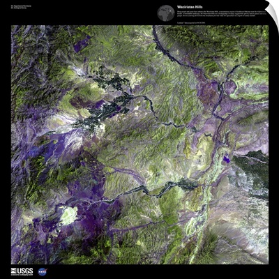 Waziristan Hills - USGS Earth as Art