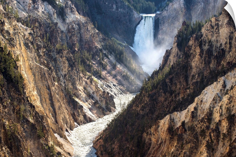 Lower Yellowstone falls is one of two major waterfalls on the Yellowstone River.