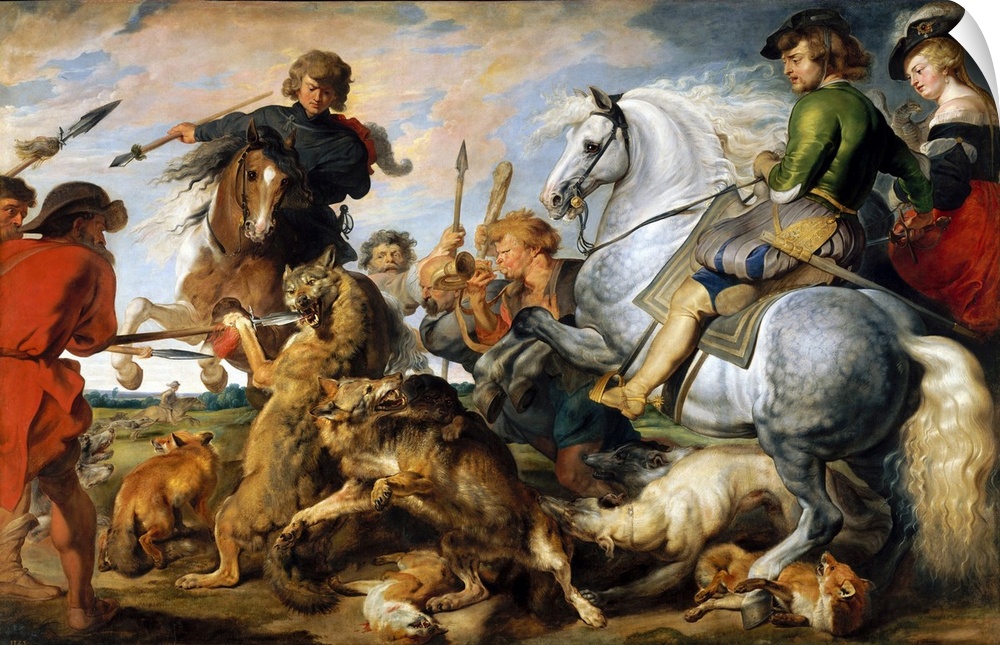 With characteristic business acumen, Rubens created a market for a new art form: very large hunting scenes painted on canv...