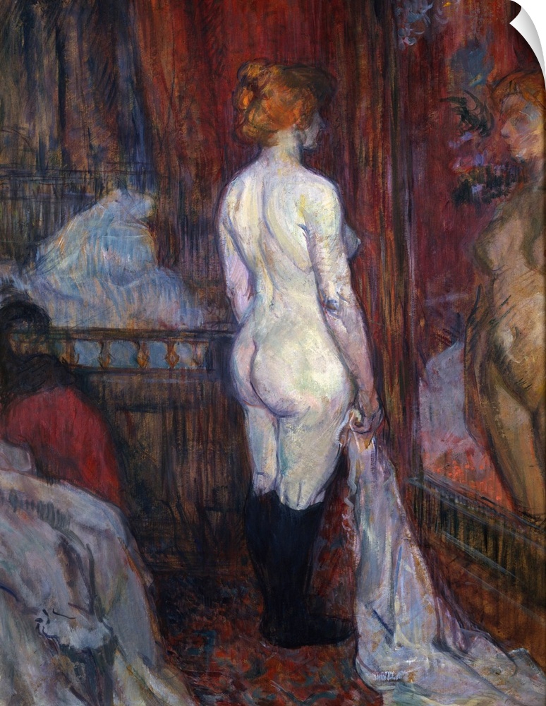 The indolent, cloistered lives of prostitutes were the subject of some of Lautrec's most powerful works. He made about fif...