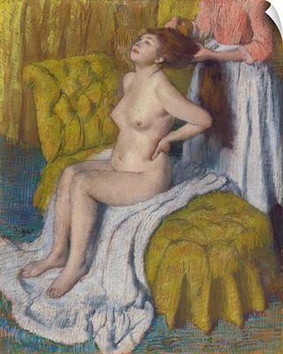 Woman Having Her Hair Combed