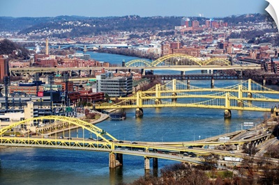 Yellow Bridges of Pittsburgh