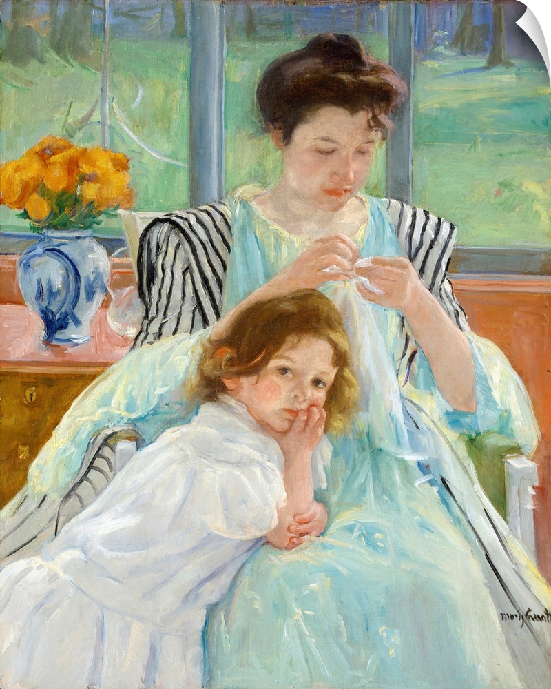 In about 1890 Cassatt redirected her art toward women caring for children and children alone-themes that reflected her aff...