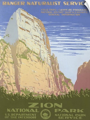 Zion National Park - WPA Poster