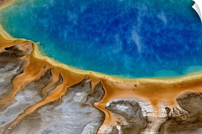Grand Prismatic Spring, aerial view, Yellowstone National Park