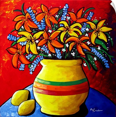 Colorful Lilies and Lemons