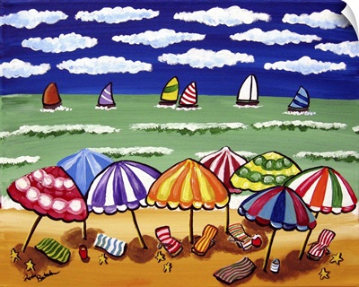 Whimsical Beach Scene