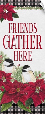 Chickadee Christmas Red - Friends Gather vertical