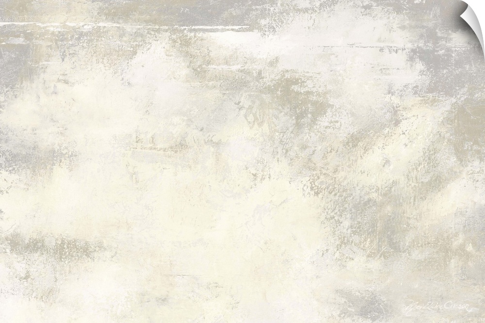 Horizontal abstract of grey and cream colors with a roughen consistency.