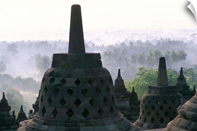 8th century Buddhist site of Borobur, island of Java, Indonesia