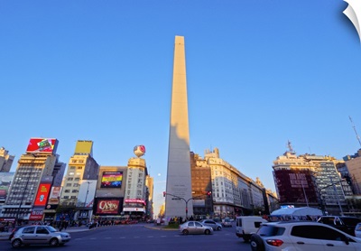 9 de Julio Avenue, Plaza de la Republica and Obelisco de Buenos Aires, Argentina