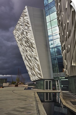 A view of the Titanic Museum, in the Titanic Quarter, Belfast, Ulster, Northern Ireland