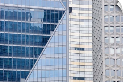 Abstract of buildings in the La Defense district, Paris, France, Europe
