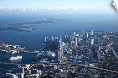 Aerial view of Miami, Florida
