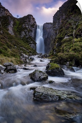 Allt Chranaidh Or Wailing Widow Waterfall, Near Kylesku, Sutherland, Scottish Highlands