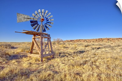 An Old Windmill, Devil's Playground In Petrified Forest National Park, Arizona