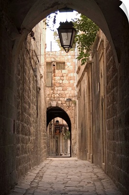 Arched streets of old town Al-Jdeida, Aleppo (Haleb), Syria