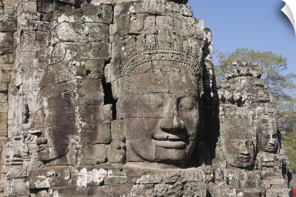Bayon Temple, Buddhist, Angkor Thom, Angkor, Cambodia, Indochina