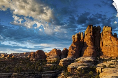 Beautiful rock formations in the Needles, Canyonlands National Park, Utah