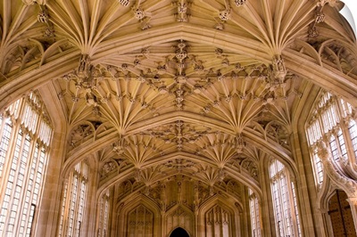 Bodleian Library interior, Oxford University, Oxford, Oxfordshire, England