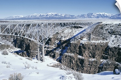 Bridge over Rio Grande Gorge near Taos, New Mexico, USA
