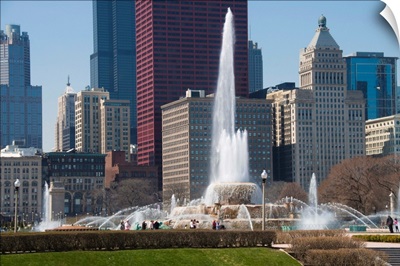 Buckingham Fountain in Grant Park, Chicago, Illinois