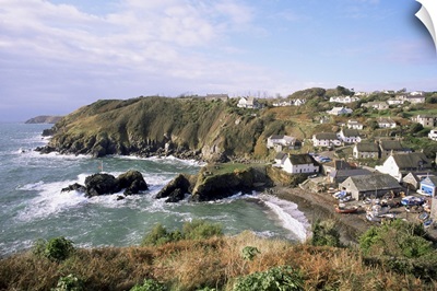 Cadgwith harbour and village, Cornwall, England, UK