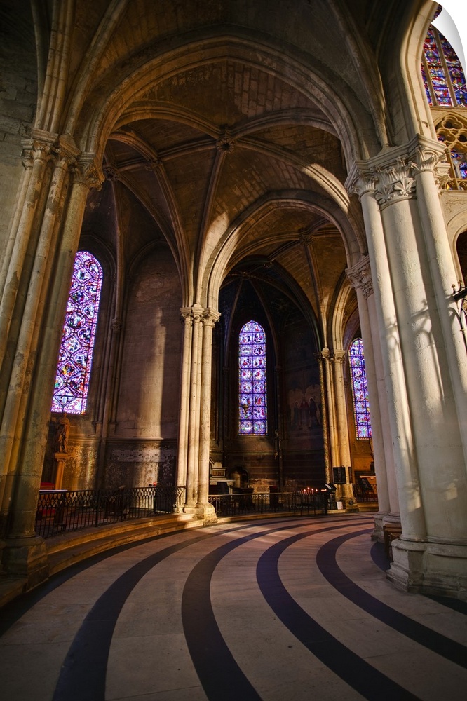 Chapels inside Saint Gatien cathedral, Tours, Indre-et-Loire, Centre, France, Europe.