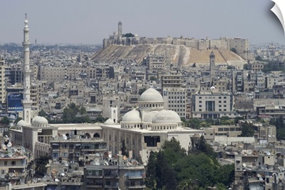 City mosque and the Citadel, Aleppo, Syria
