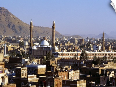 Cityscape of Sanaa, Yemen, Middle East