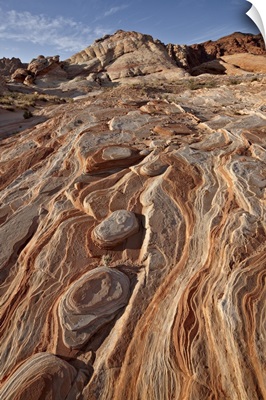 Colorful sandstone layers, Valley Of Fire State Park, Nevada