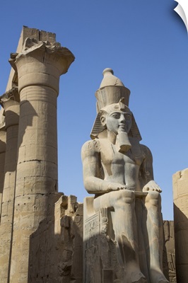Colossus Of Ramses II, Court Of Ramses II, Luxor Temple, Luxor, Thebes, Egypt, Africa