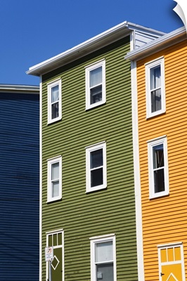 Colourful houses in St. John's City, Newfoundland, Canada, North America