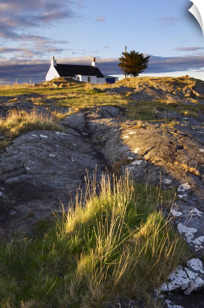 Cottage on the east coast of Mull, Isle of Mull, Inner Hebrides, Scotland