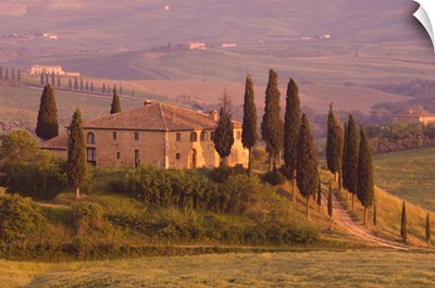 Country house, Il Belvedere, San Quirico d'Orcia, Tuscany, Italy