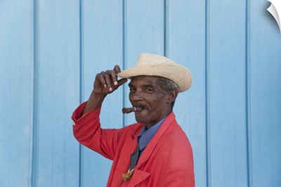 Cuban Man With Cigar, Havana, Cuba, West Indies