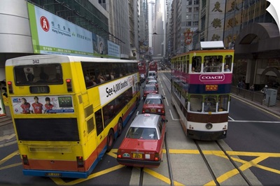 Des Voeux road, Central district, Hong Kong, China