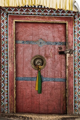 Door, Hemis gompa, Hemis, Ladakh, Indian Himalaya, India